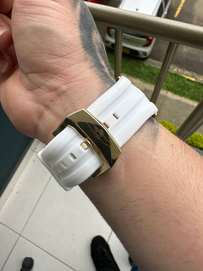 Invcta Dragón Gold Dial y Pulso White