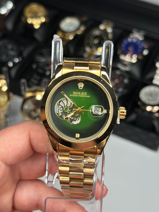 Rlx Oyster Perpetual Dorado Green