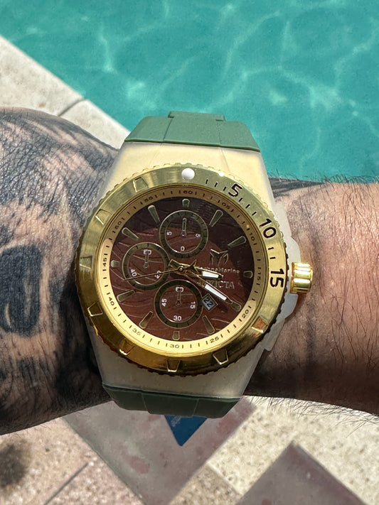 Technomarine x Invicta Verde Dorado